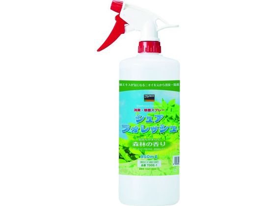 TRUSCO 除菌・消臭剤シュアフォレッシュ スプレータイプ 950ML TDDE-1