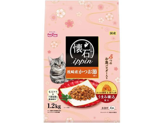 ペットライン 懐石ippin 枕崎産かつお節添え1.2kg