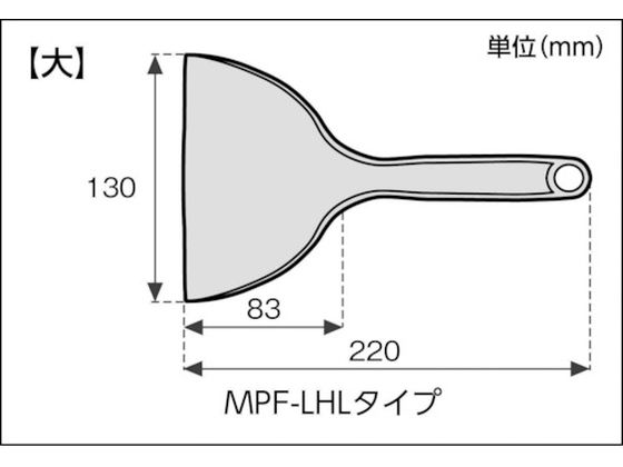 アラム MPFポリヘラ 5個入 黒色系 (9686-01) MPF-LHL-BK