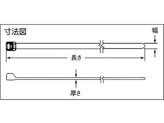 パンドウイット PEEK結束バンド (100本入) PLT1.5M-C71