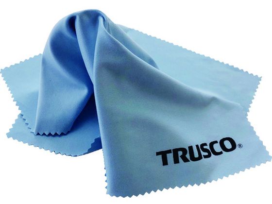 TRUSCO メガネふきクロス ブルー 1枚入 サイズ305×305