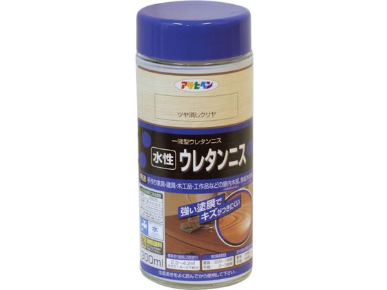 アサヒペン 水性ウレタンニス 300ML つや消しクリアが1,540円