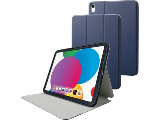 エレコム iPad 第10世代 フラップケース スリープ対応 TB-A22RSANV