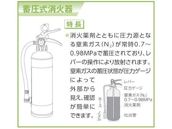 HATSUTA 蓄圧式粉末消火器 6型 PEP-6 3907961が8,690円【ココデカウ】