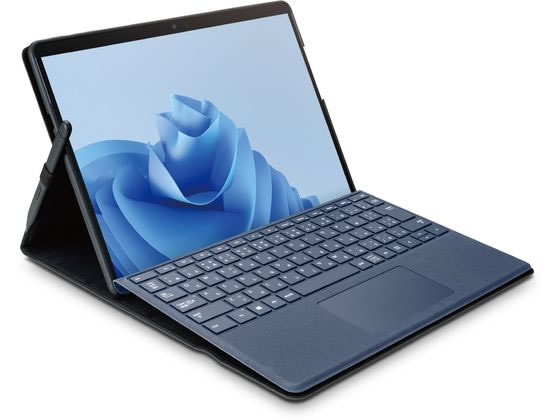 エレコム Surface Pro 9 レザーケース フラップ TB-MSP9PLF2BK