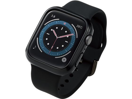 エレコム Apple Watch 44mm用ハードバンパー 黒 AW-20MBPPBK