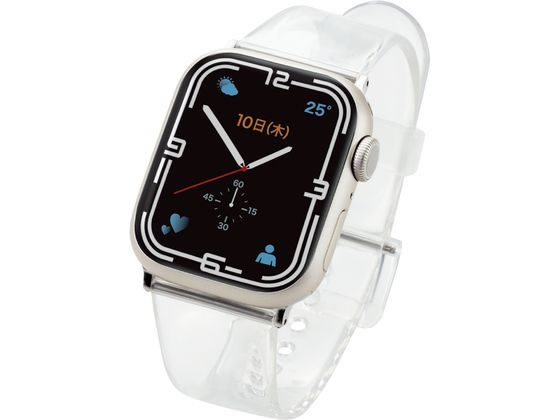 エレコム Apple Watch用クリアバンド(41・40・38mm) AW-41BDUCCR