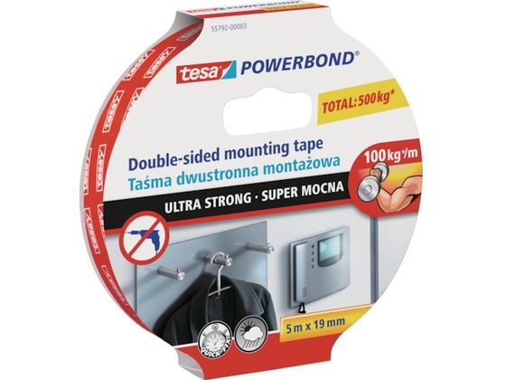 tesa 汎用両面テープ テサ55792 白 19mm×5m 55792-19-5