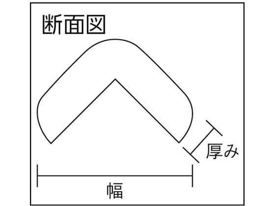 TRUSCO 安心クッション L字型 大 10本入り イエロー T10AC-02 4156731