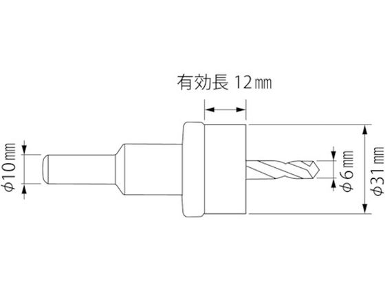 エビ 超硬ホルソー(薄板用) HO31S HO-31S 3721752が5,603円【ココデカウ】