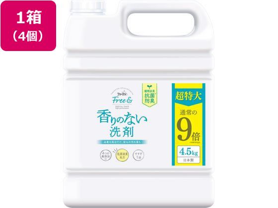 NSファーファJ ファーファ フリー&超コン液体洗剤無香料 詰替4.5KG×4