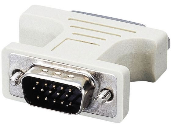 エレコム ディスプレイ変換アダプタ DVI to VGA AD-DVFTD15M