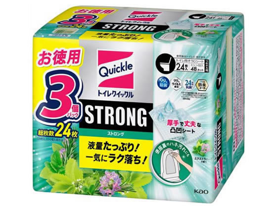 KAO トイレクイックル ストロング エクストラハーブの香り 詰替 24枚入