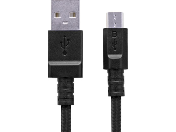 エレコム 高耐久microUSBケーブル 2A 1.2m MPA-FAMBS2U12BK