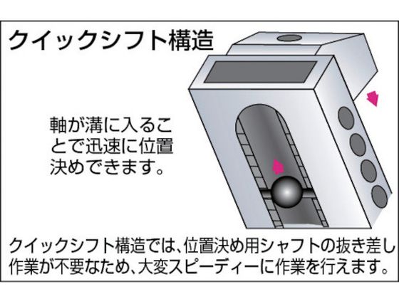 TRUSCO 精密バイス 65mm クイックシフト機能付 TVB-65