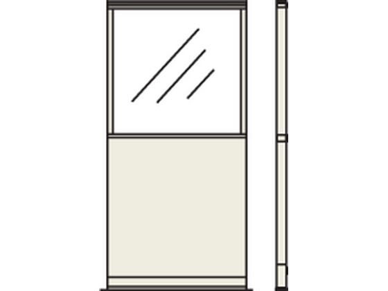 コクヨ パーティションE 上面ガラスパネル増連 W1500×H1800