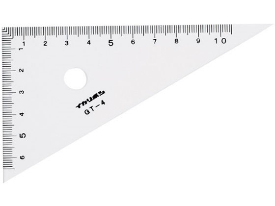 西敬 12cmがくどう三角定規(目盛10cm) GT-4