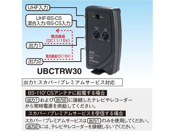 マスプロ 4K8K 卓上ブースター UBCTRW30-Pが12,304円【ココデカウ】