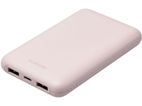 エレコム モバイルバッテリー 10000mAh 薄型 DE-C44-10000PN