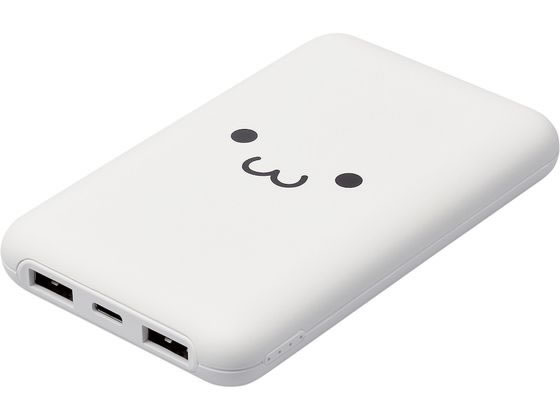 エレコム モバイルバッテリー 10000mAh 薄型 DE-C44-10000WF