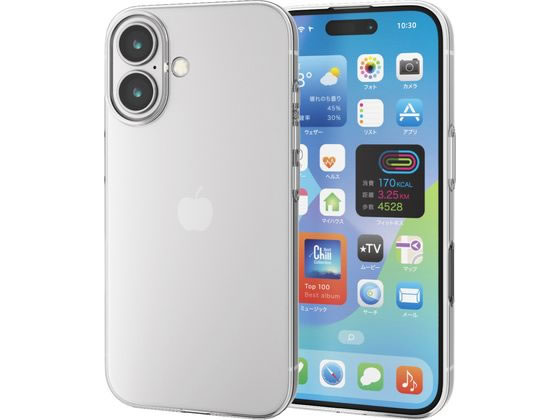 エレコム iPhone16ケース ソフト 超軽量 クリア PM-A24AUCUCR