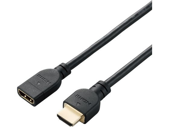 エレコム HDMI 延長ケーブル 0.5m 4K 60p ブラック DH-HDEX05BK