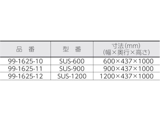 テラオカ ステンレスシステムスタンド SUS-1200 99-1625-12