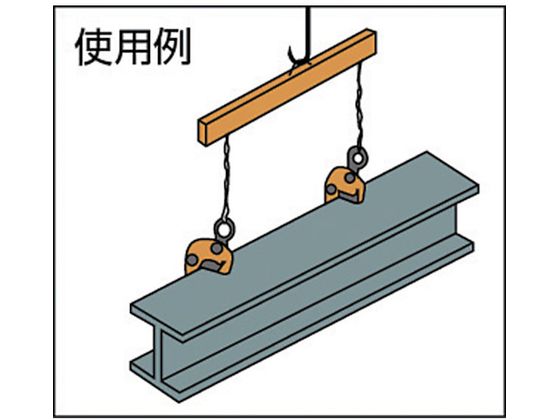 スーパー 自在型横吊クランプ(容量:0.5ton) GVC0.5E 1045679が42,479円