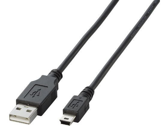 エレコム USB2.0ケーブル(mini-Bタイプ)1.0m U2C-M10BK