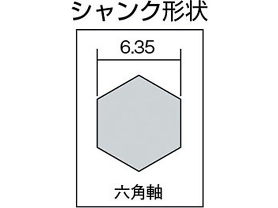 エビ ステージドリル Tinコーティング 13段 軸径10mm 6-35 ▽335-6540