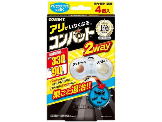 金鳥 アリがいなくなるコンバット 2WAY 4個