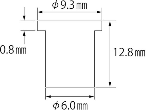 エビ ブラインドナット エビナット (平頭・スティール製) 板厚3.5 M4