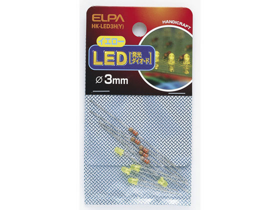 朝日電器 LED φ3mm イエロー 5個入 HK-LED3H(Y)