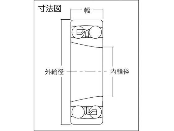 NTN 自動調心玉軸受(すきま大テーパ穴)内輪径55mm外輪径100mm幅21mm