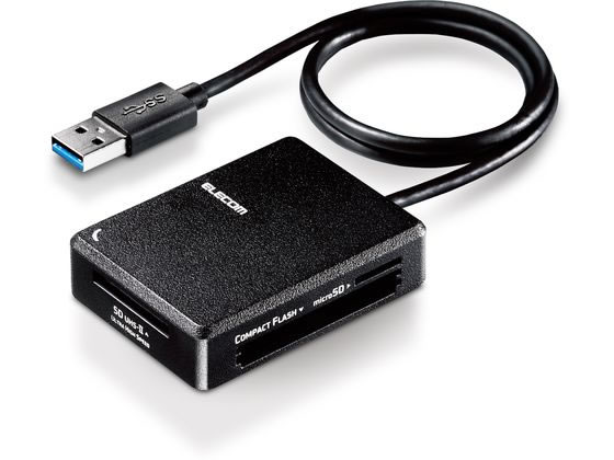 エレコム カードリーダー USB3.0 超高速 ブラック MR3-C402BK