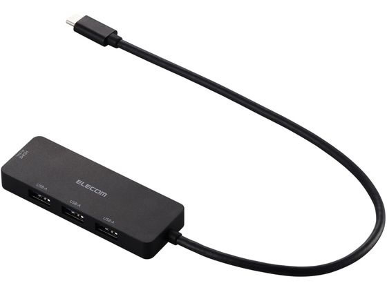 エレコム Type-Cハブ USB-A HDMI ブラック U3H-MH3006BBK