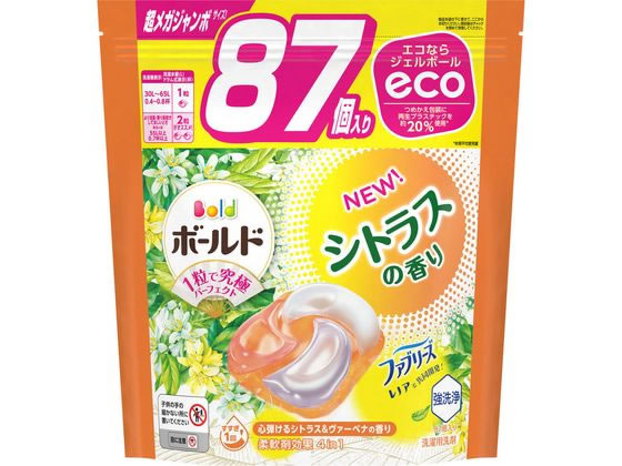 P & G ボールドジェルボール4D シトラス&ヴァーベナ 詰替 87個入