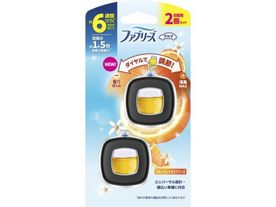 P & G ファブリーズ クルマ イージークリップ フルーツシトラス 2個