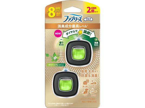 P & G ファブリーズ クルマ イージークリップ クリーンフレッシュ 2個