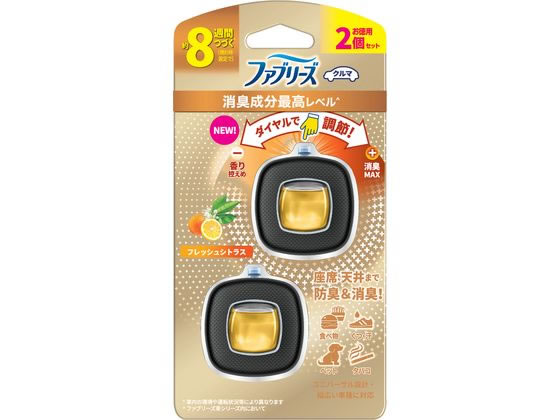 P & G ファブリーズ クルマ イージークリップ フレッシュシトラス 2個