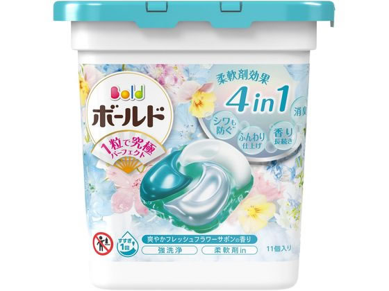 P & G ボールドジェルボール4D フレッシュフラワーサボン 本体 11個入