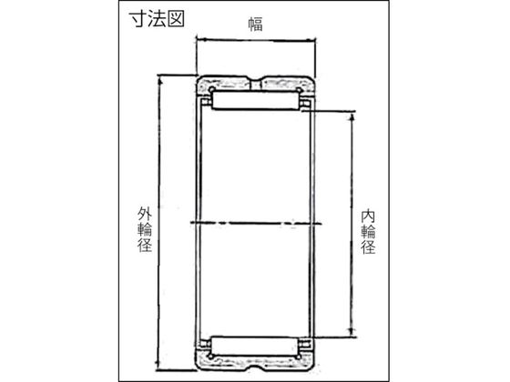 NTN F ニードルベアリング(内輪なしタイプ)内輪径90mm外輪径110mm幅40mm RNA5916