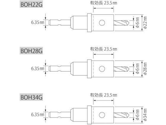 エビ バイメタルホルソー Bセット BOHBSET 3720551が11,572円