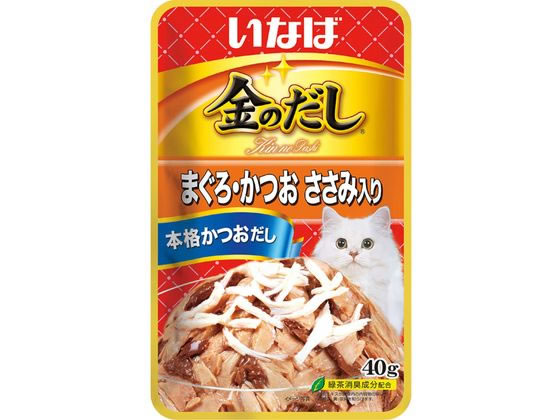 いなばペットフード 金のだしパウチ 鮪・鰹ささみ40g