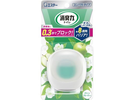 エステー 消臭力 コンパクト トイレ用 本体 グリーンフルーティー