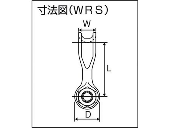 KANSAI 軽量型ワイドシャックル ストレートタイプ WRS 20t用 WRS-20