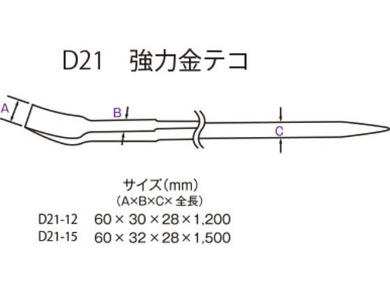 モクバ印 強力金型テコ 1500mm D21-15 8069910が14,762円【ココデカウ】