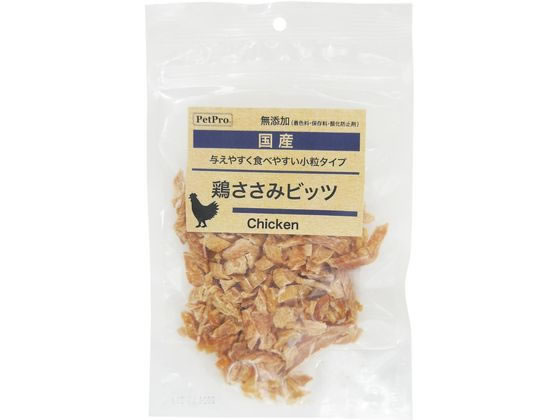 ペットプロジャパン 国産おやつ 無添加鶏ささみビッツ 60g