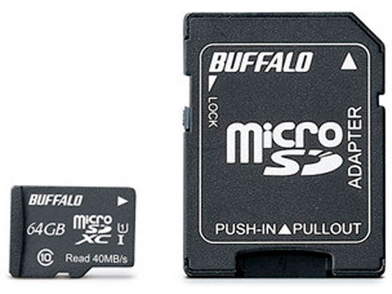 バッファロー Class1 microSDXCカード 64GB RMSD-064GU1SA