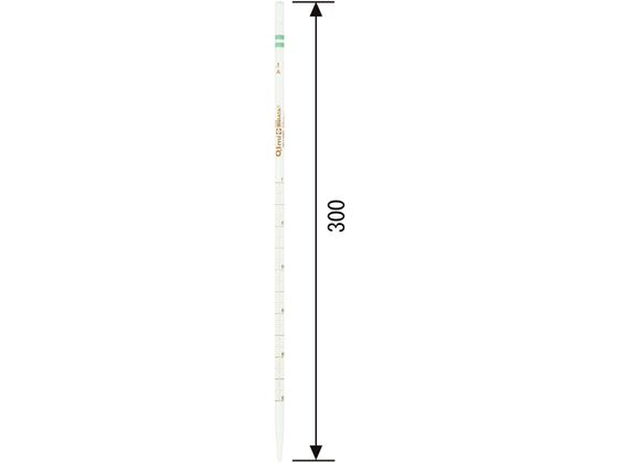 SIBATA メスピペット 中間目盛 スーパーグレード 0.1mL 020010-01A